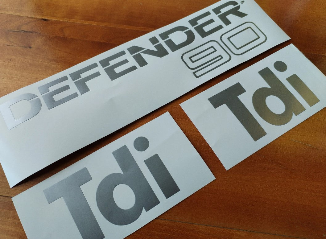 Defender 90 110 Td5 Tdi - Reproduction Rear Front Side Decals / Stickers