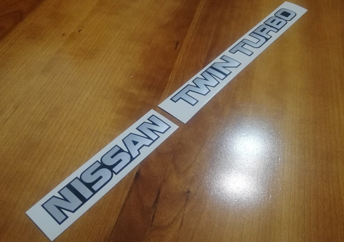 300ZX Twin Turbo - VG30DETT V6 - OEM Look Rear Reproduction Sticker Decal