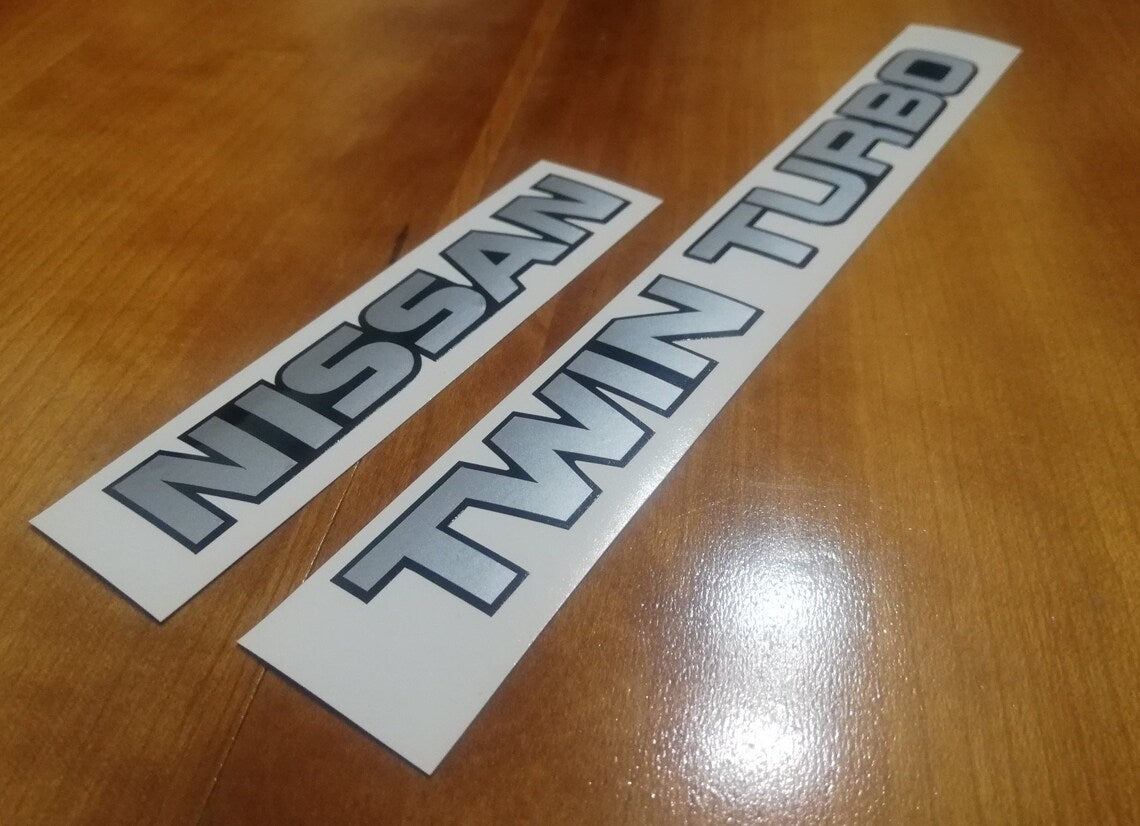 300ZX Twin Turbo - VG30DETT V6 - OEM Look Rear Reproduction Sticker Decal