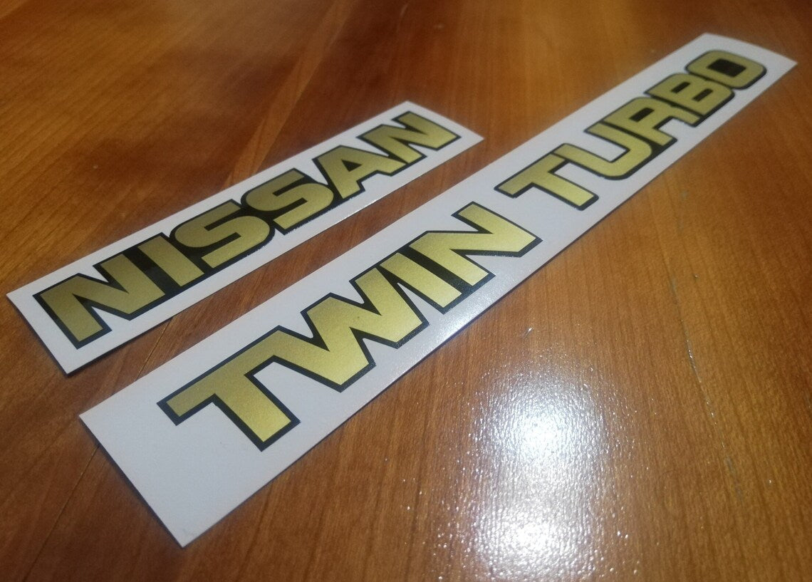 300ZX Twin Turbo - VG30DETT V6 - OEM Look Rear Reproduction Sticker Decal