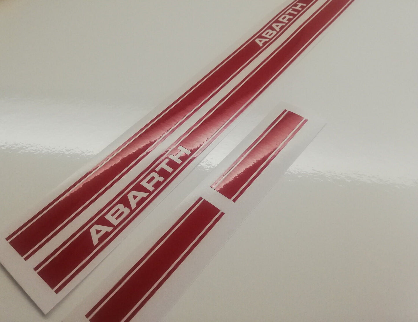 Abarth Side Stripe - Fits Fiat 500 Abarth Punto - Decal 2x Set
