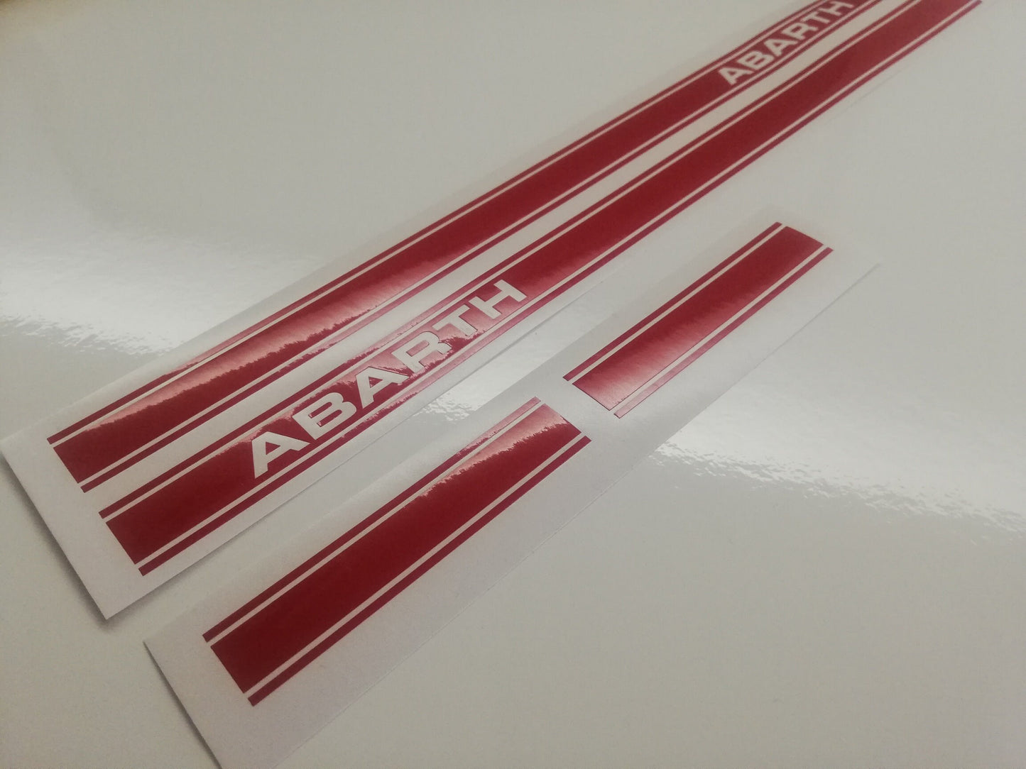 Abarth Side Stripe - Fits Fiat 500 Abarth Punto - Decal 2x Set
