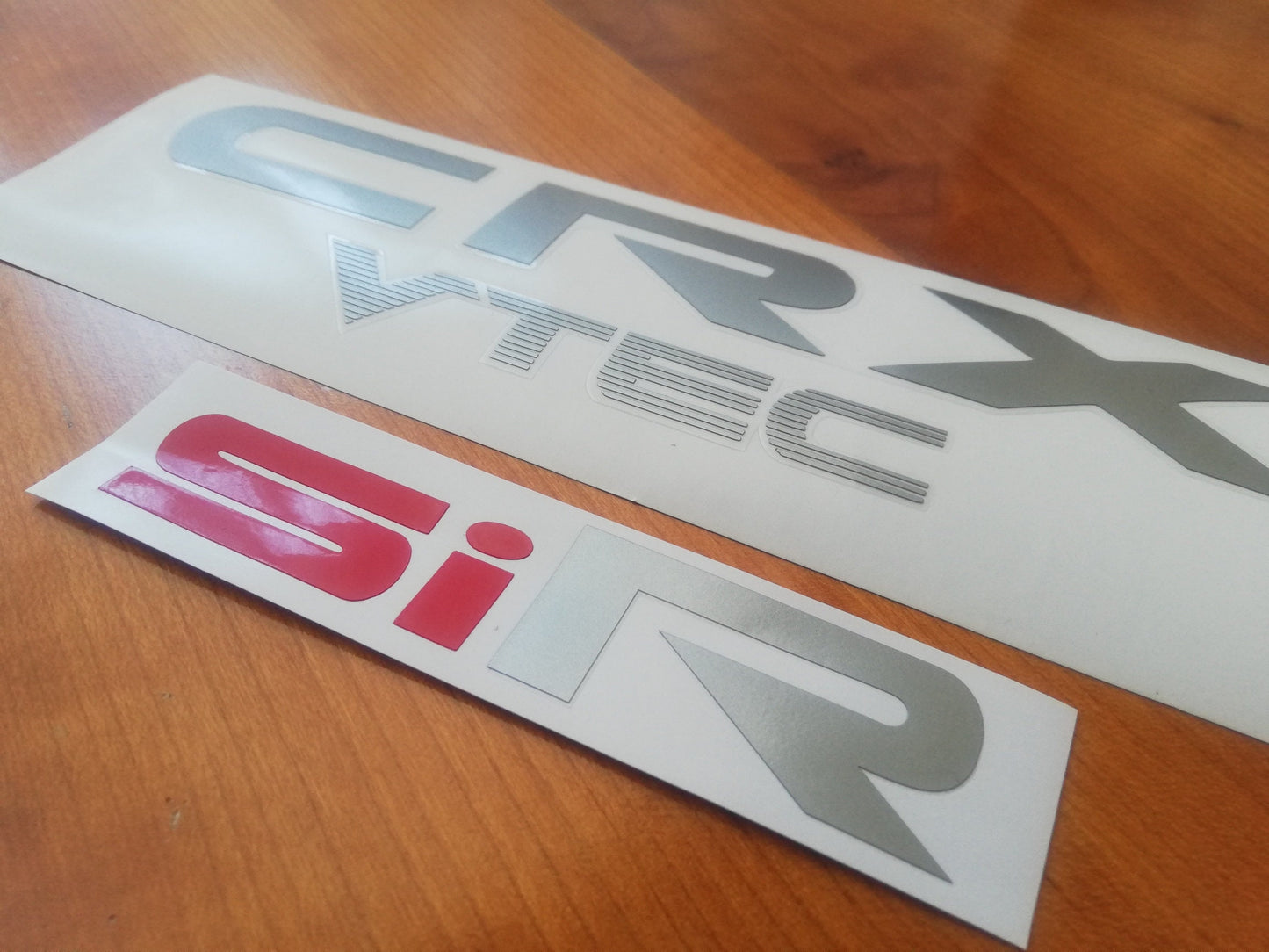 CRX - Ed / Ef / Ee - "CRX Vtec" + "SiR" Decal - Fits 88-91 Civic CRX Reproduction Stickers