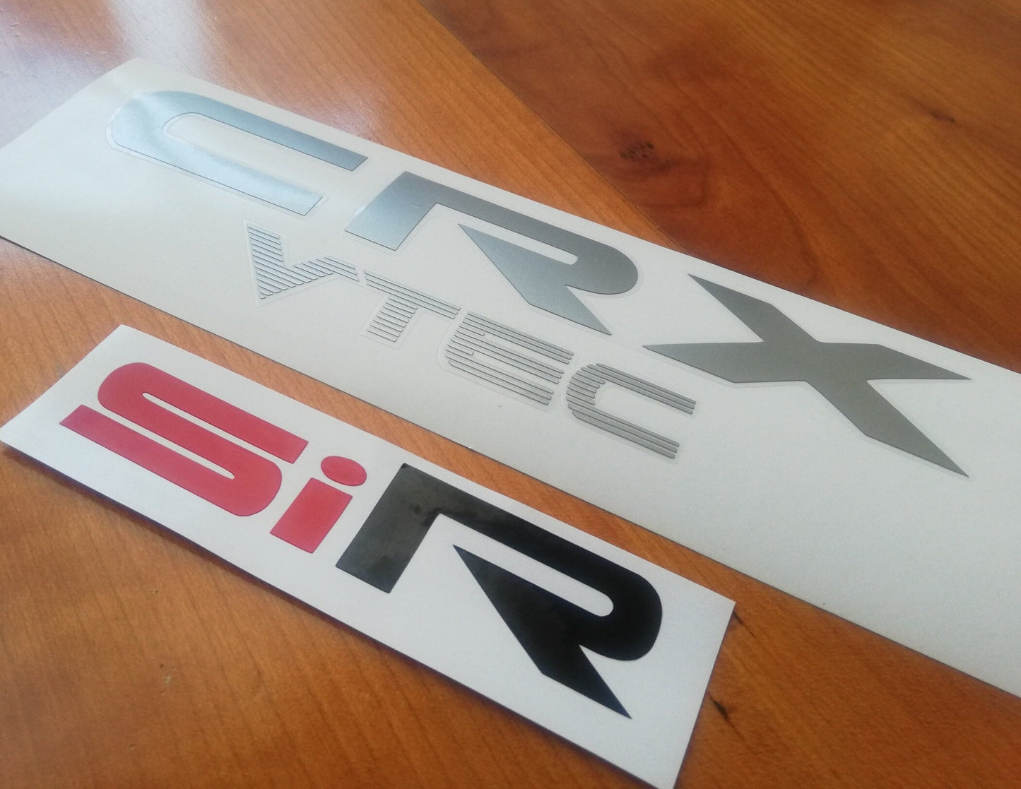 CRX - Ed / Ef / Ee - "CRX Vtec" + "SiR" Decal - Fits 88-91 Civic CRX Reproduction Stickers