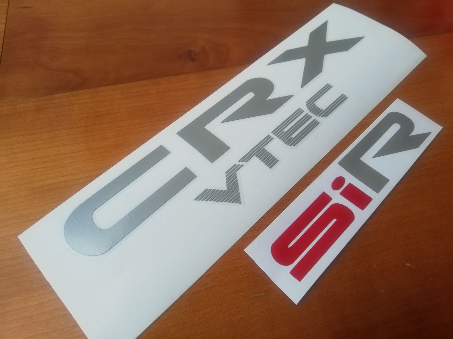 CRX - Ed / Ef / Ee - "CRX Vtec" + "SiR" Decal - Fits 88-91 Civic CRX Reproduction Stickers