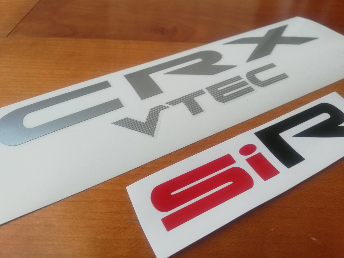 CRX - Ed / Ef / Ee - "CRX Vtec" + "SiR" Decal - Fits 88-91 Civic CRX Reproduction Stickers