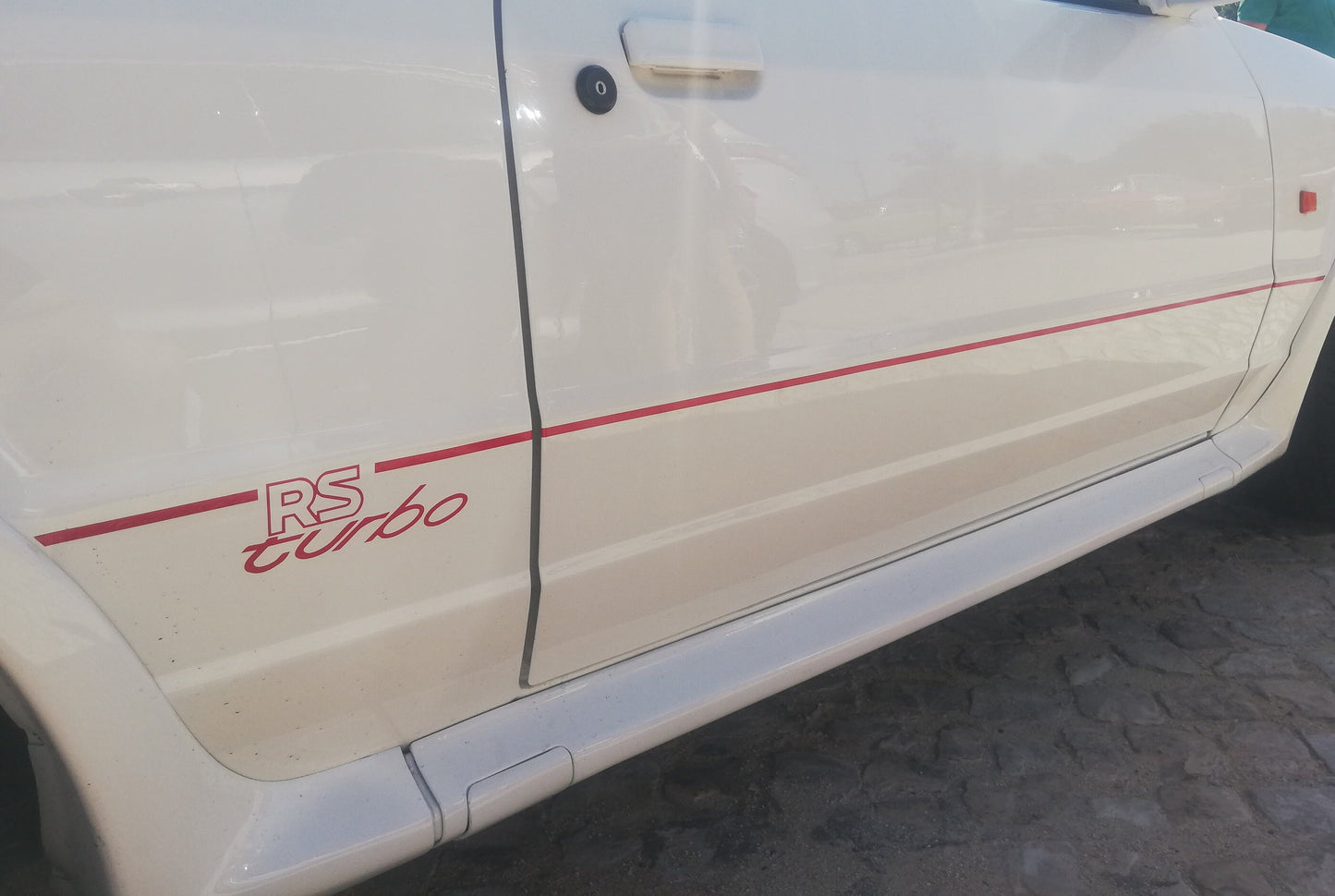 Escort RS Turbo Rear and Side Stripes / Stickers - Fits Ford Escort Series 2 - Sticker