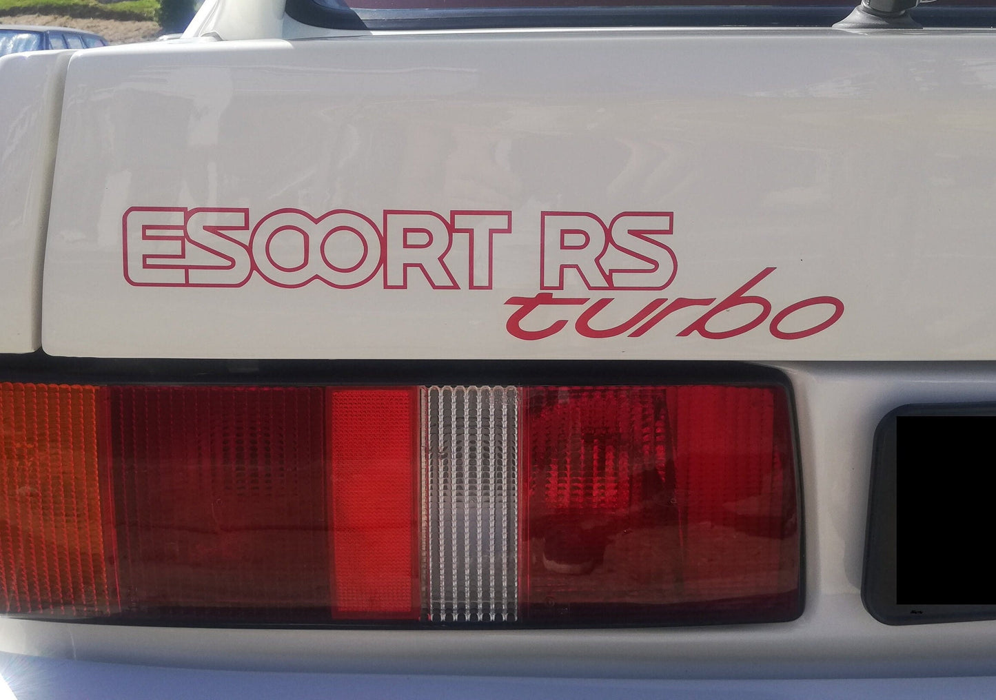 Escort RS Turbo Rear and Side Stripes / Stickers - Fits Ford Escort Series 2 - Sticker