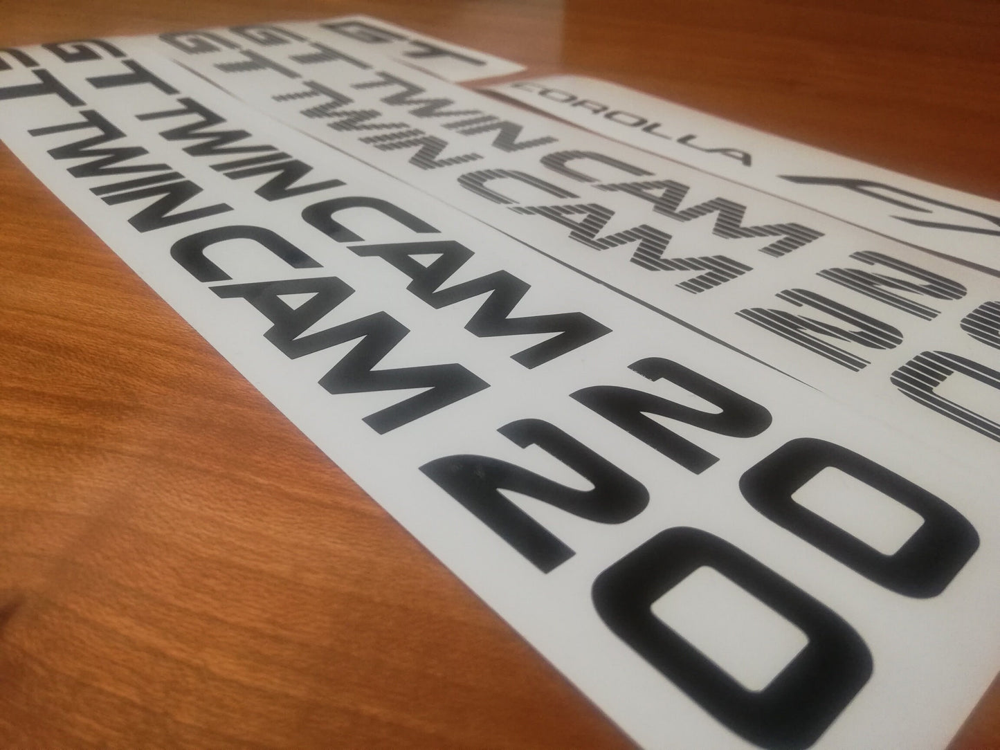 Corolla FX GT Twin Cam 20 - Reproduction Decals / Stickers