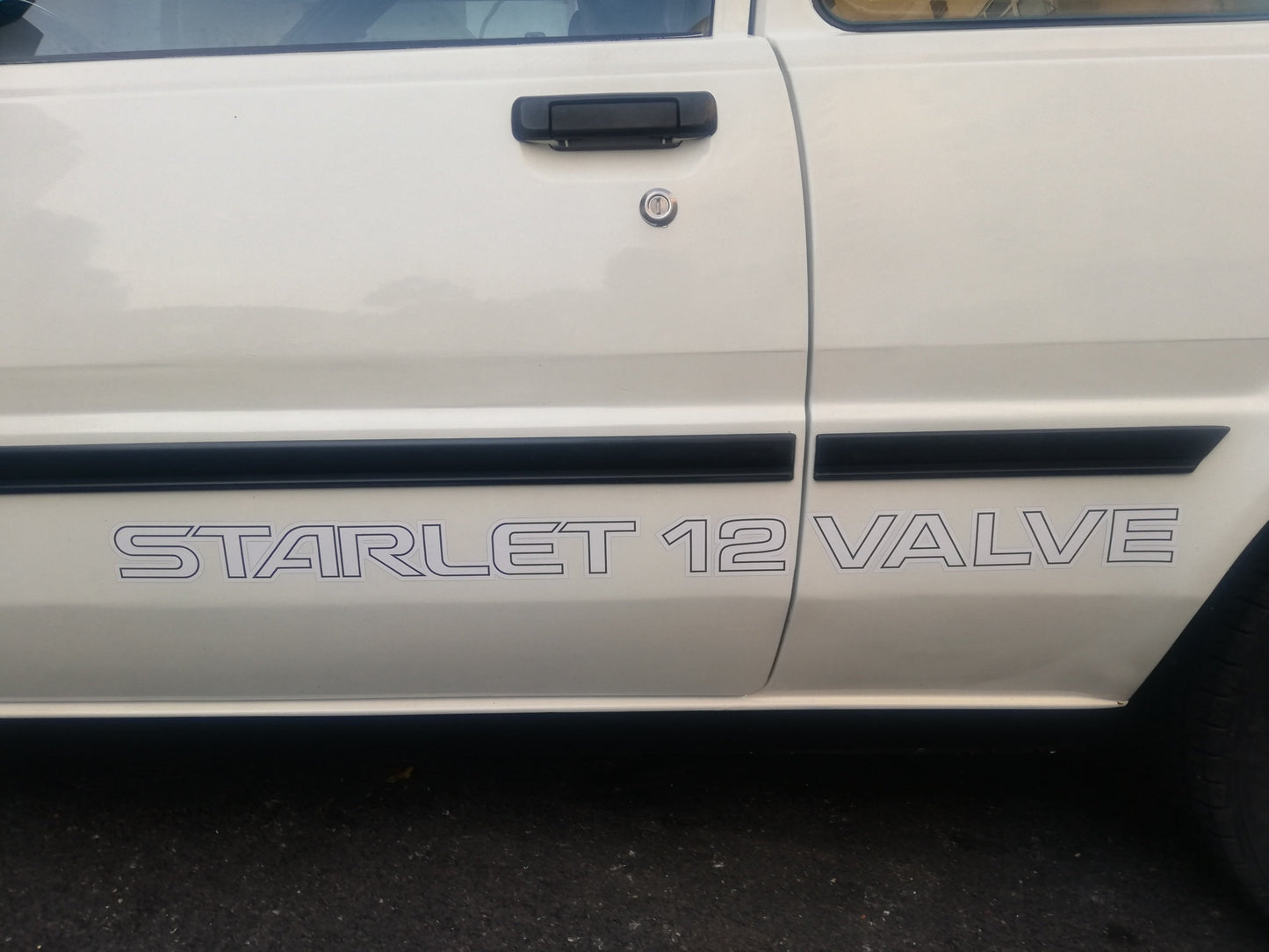Starlet EP70 EP71 Side Decals - Starlet 12 Valve EP 70 Series 84-89 - Sticker Aftermarket