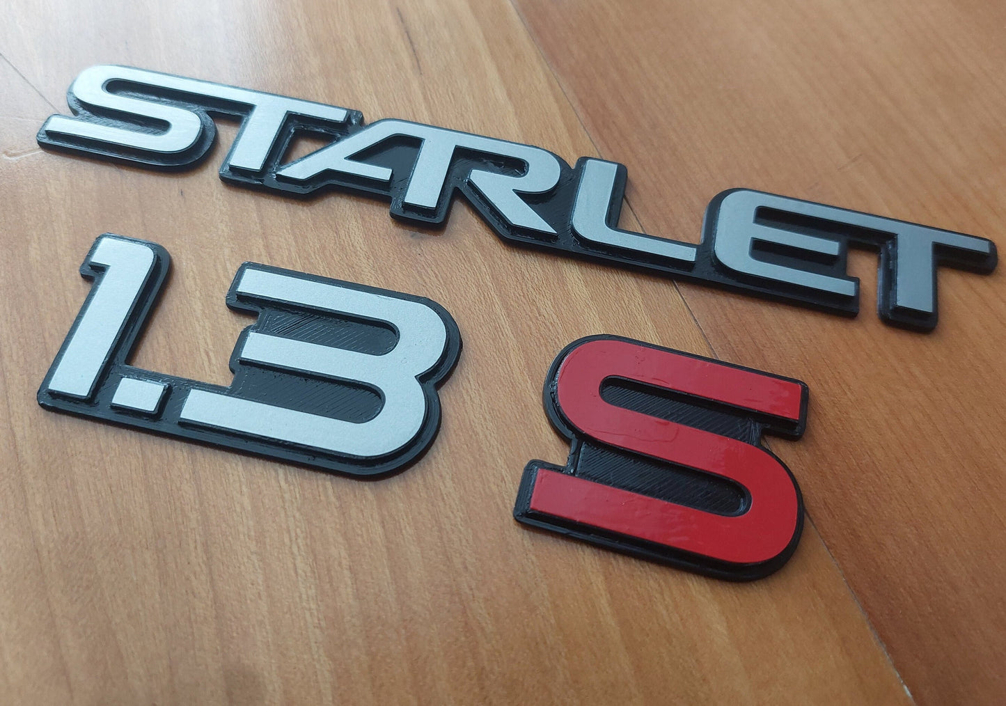 Starlet EP70 EP71 1.3 S Badge - Starlet 1.3S Emblem EP 70 Series 84-89 - 3D Reproduction