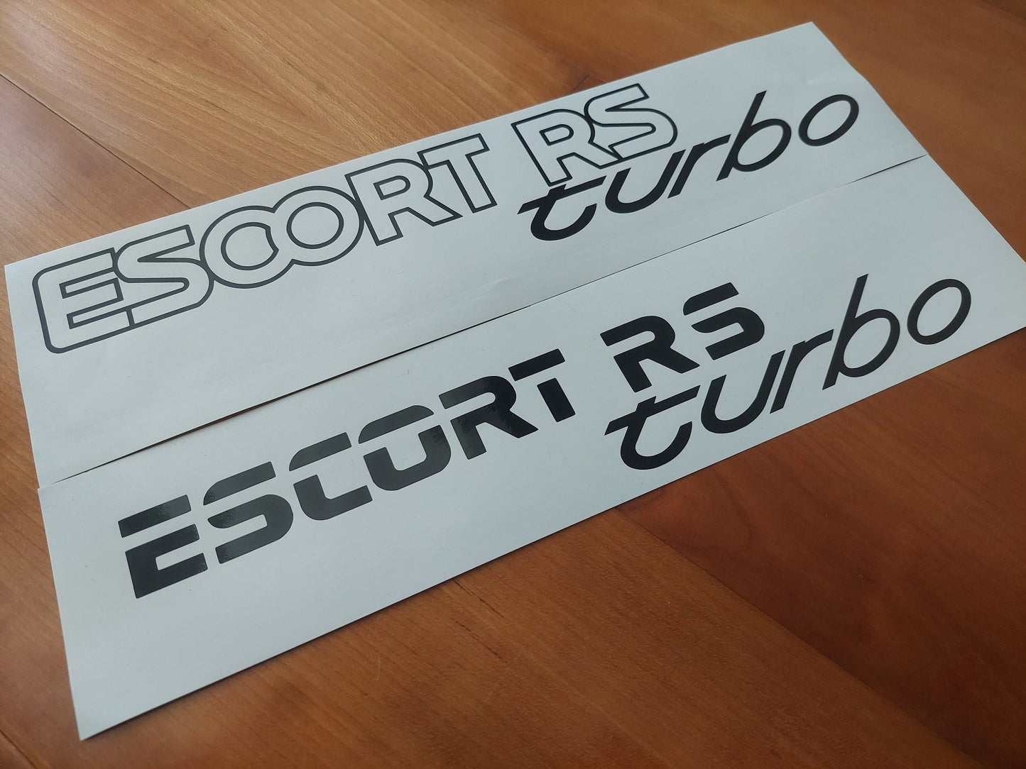 Escort RS Turbo Rear Stickers - Fits Ford Escort rear decal - Reproduction Sticker