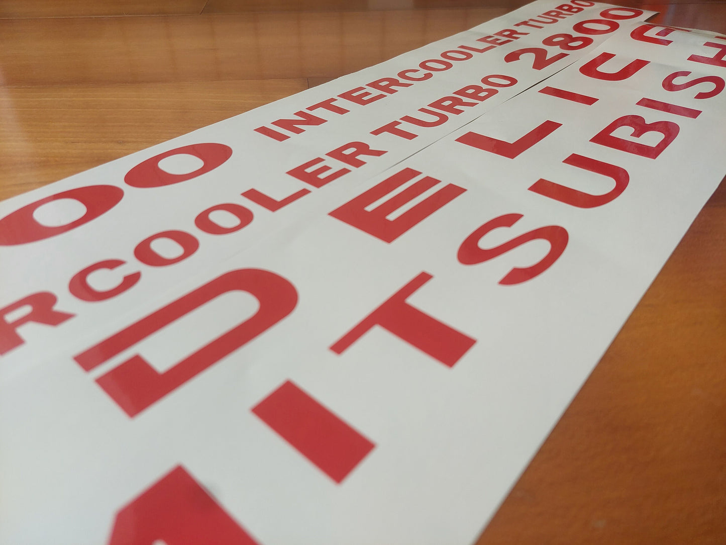 Decals Delica 2800 Space gear Turbo - Rear Front Side Stickers - Reproduction
