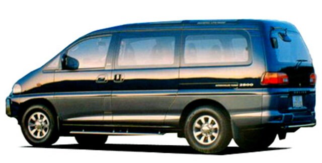 Decals Delica 2800 Space gear Turbo - Rear Front Side Stickers - Reproduction