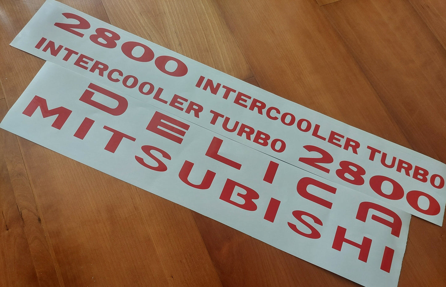 Decals Delica 2800 Space gear Turbo - Rear Front Side Stickers - Reproduction