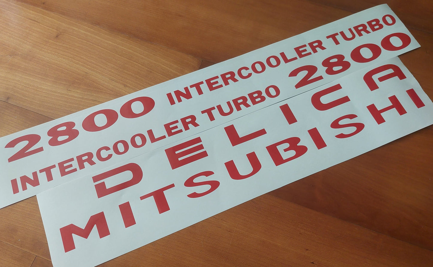 Decals Delica 2800 Space gear Turbo - Rear Front Side Stickers - Reproduction