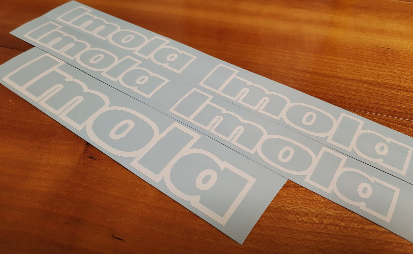 Imola Rear Door Sill Stickers - Fits Alfa Romeo 33 Imola - Decal Kit