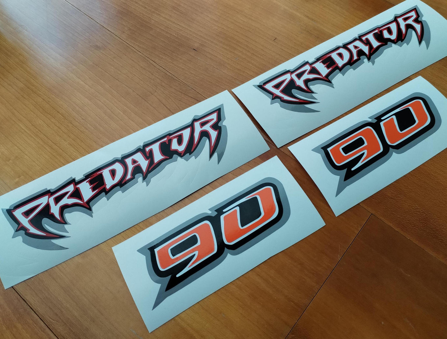 Predator 2x 90 Side Decals - 4x4 ATV - Predator Quad - Decals / Sticker Kit