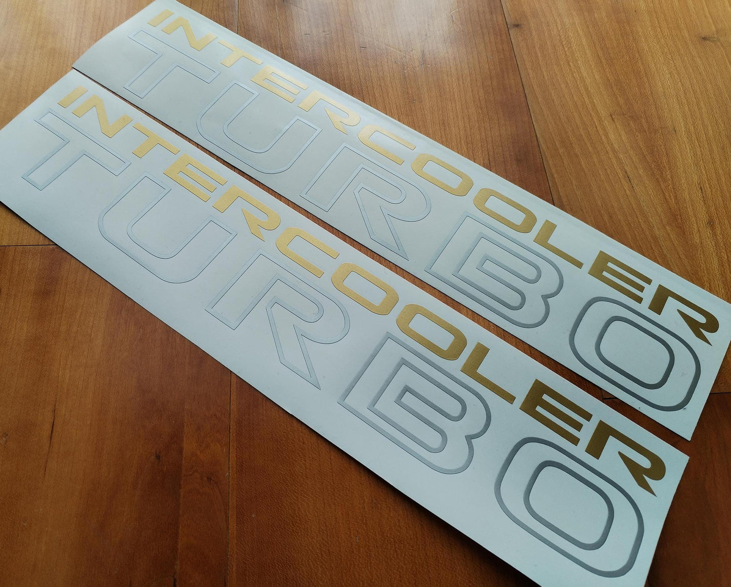 MK1 Pajero Side Decals OEM Look (Gold) - Fits Mitsubishi Intercooler Turbo -Reproduction Sticker Montero