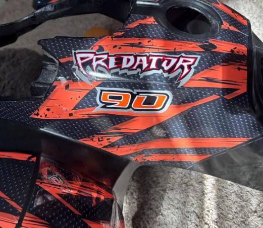 Predator 2x 90 Side Decals - 4x4 ATV - Predator Quad - Decals / Sticker Kit