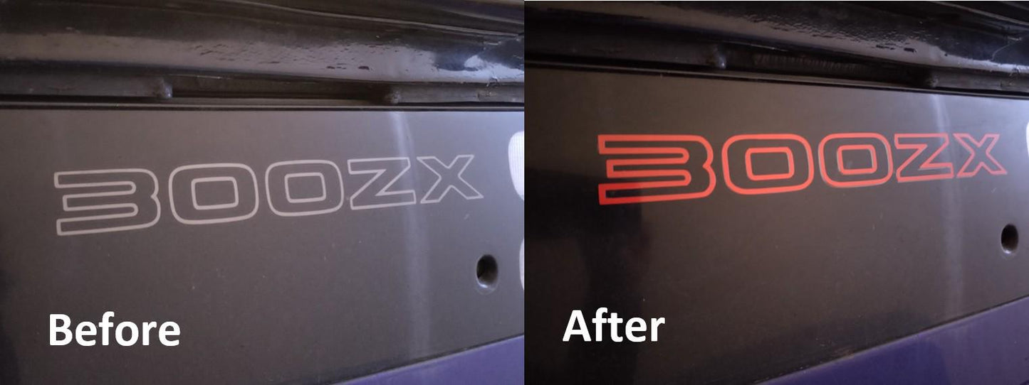 300ZX Fairlady Z Twin Turbo - VG30DETT V6 - Rear Tailight Sticker Decal