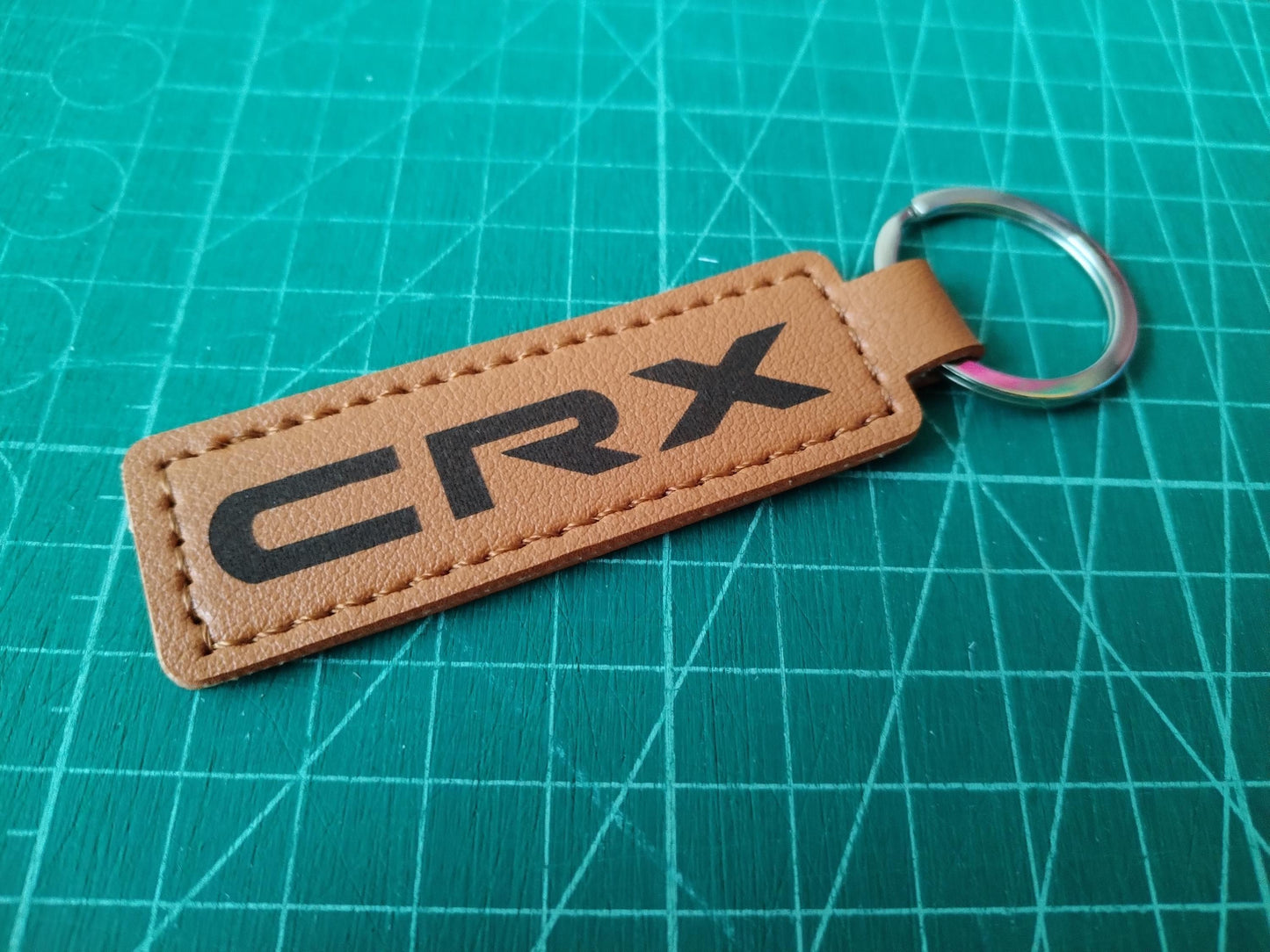 Keychain CRX - Laser Engraved Leather - CR-X Keyring