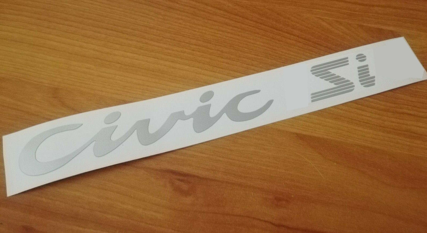 Civic 92-95 Hatchback EG - Rear Stickers - VTi LSi Ex DXi Lx Vx Cx Sir Esi GLi Si