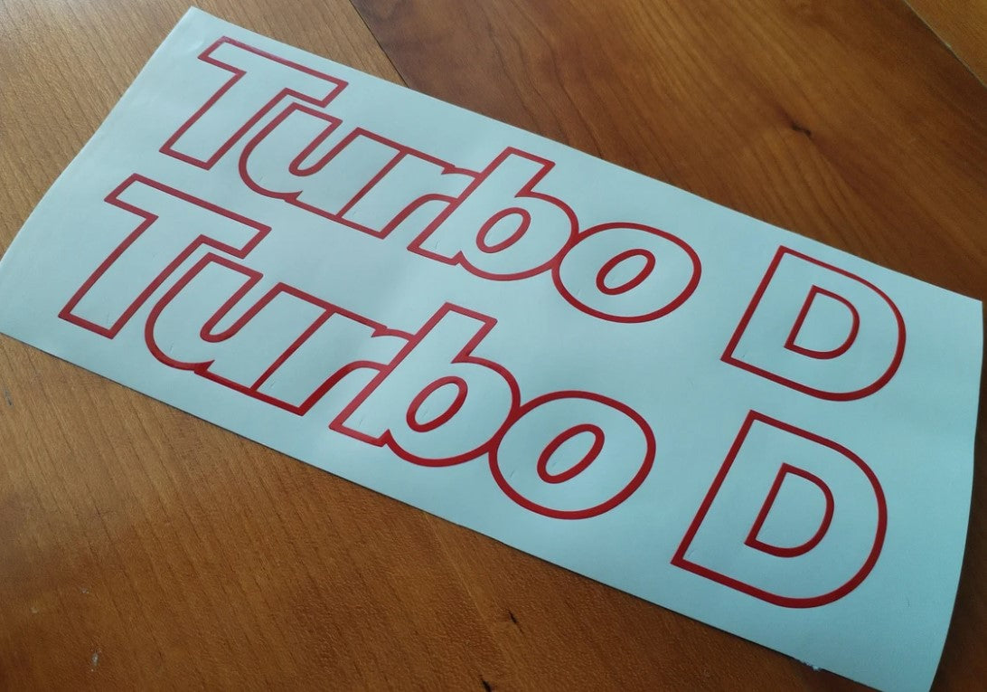 Uno Turbo D - Fits Fiat Abarth Uno 1.4 Turbo Diesel - Decals / Sticker Kit