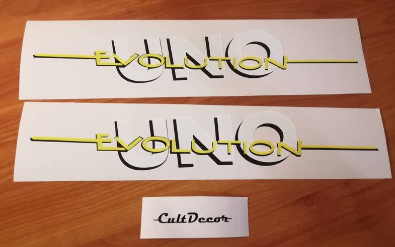 Uno Evolution - Fits Fiat Uno Evolution - Decals / Sticker Kit