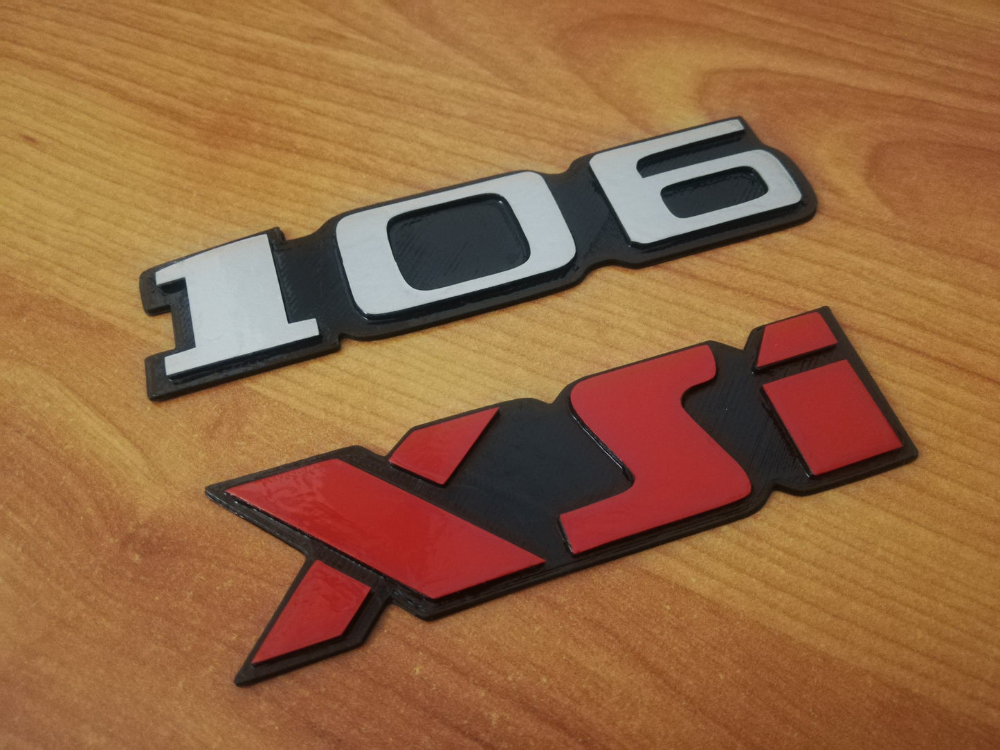 Peugeot 106 XSI - Rear Emblem - Fits Peugeot 106 - Reproduction 3D Badge