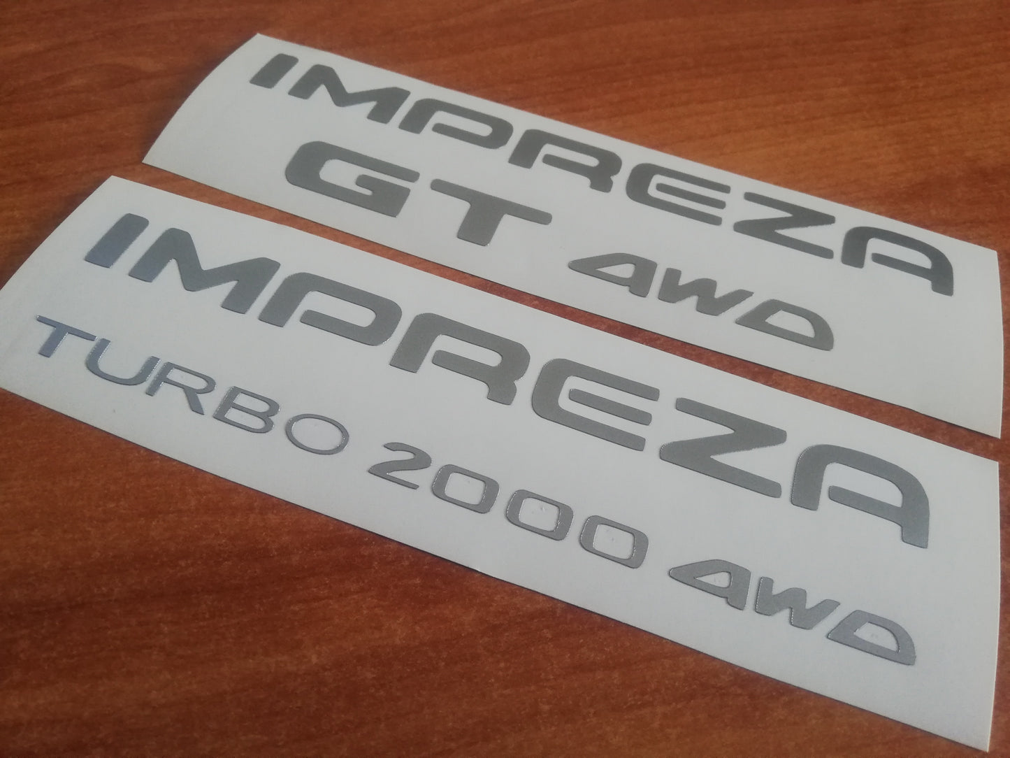 GT 4WD 2000 Impreza - Fits Impreza GT GC8 92-01 Rear Decal - Reproduction Sticker
