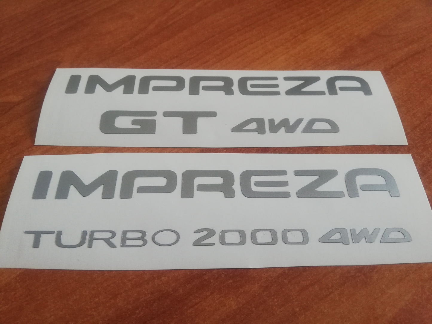 GT 4WD 2000 Impreza - Fits Impreza GT GC8 92-01 Rear Decal - Reproduction Sticker