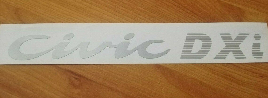 Civic 92-95 Hatchback EG - Rear Stickers - VTi LSi Ex DXi Lx Vx Cx Sir Esi GLi Si