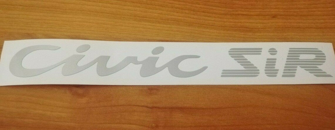 Civic 92-95 Hatchback EG - Rear Stickers - VTi LSi Ex DXi Lx Vx Cx Sir Esi GLi Si