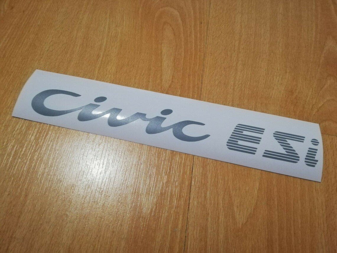 Civic 92-95 Hatchback EG - Rear Stickers - VTi LSi Ex DXi Lx Vx Cx Sir Esi GLi Si