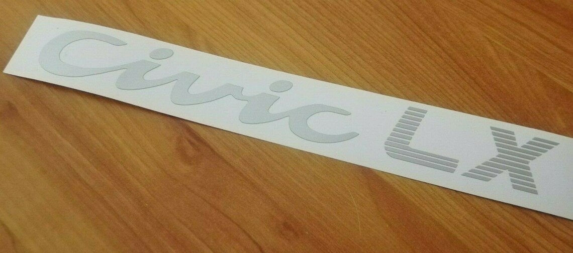 Civic 92-95 Hatchback EG - Rear Stickers - VTi LSi Ex DXi Lx Vx Cx Sir Esi GLi Si