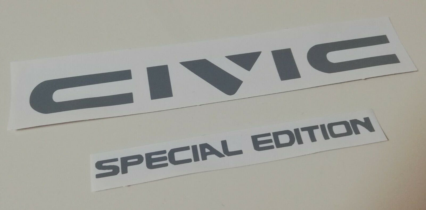 Civic Special Edition ED / EF / EE - 88-91 - 4th Gen - rear reproduction sticker