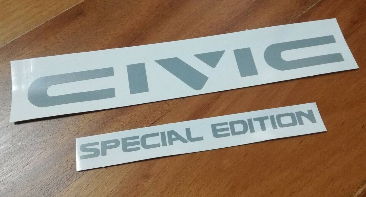 Civic Special Edition ED / EF / EE - 88-91 - 4th Gen - rear reproduction sticker