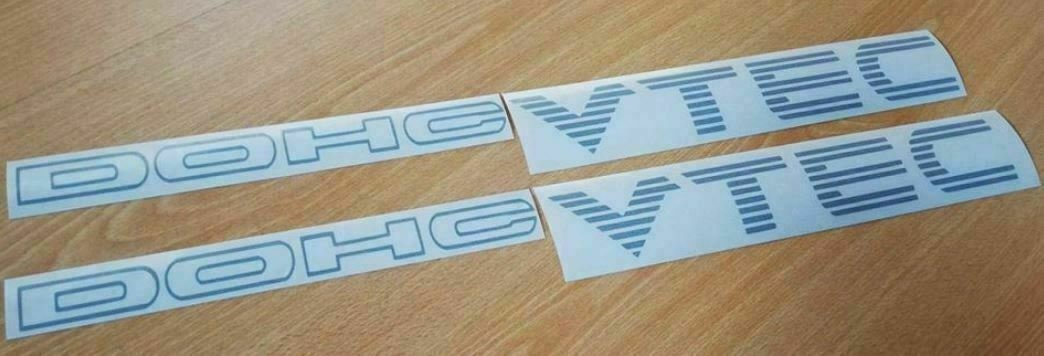 DOHC VTEC - Fits Civic Si B16 D16 EJ Eg Em1 Side Decals / Stickers - 15" - 40cm