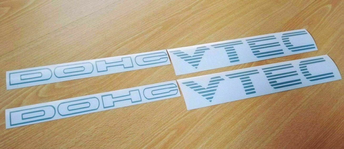 DOHC VTEC - Fits Civic Si B16 D16 EJ Eg Em1 Side Decals / Stickers - 15" - 40cm