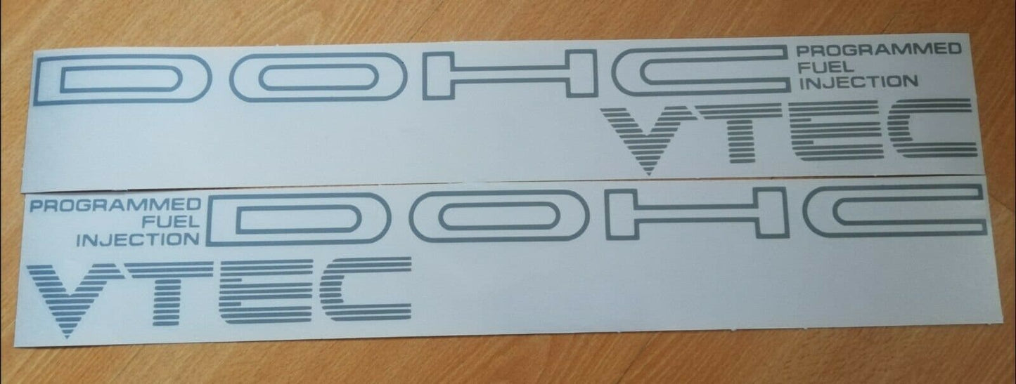 EF Civic CRX Side Sticker - 88-91 - DOHC Pgmfi Vtec Decal - Fits Civic Ee/Ed Crx