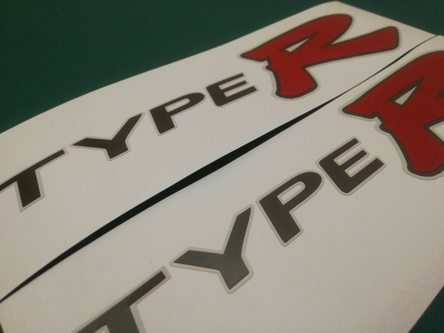 Type R EP3 OEM look (Light Outline) - fits Civic 01-05 - Reproduction side decal/stickers