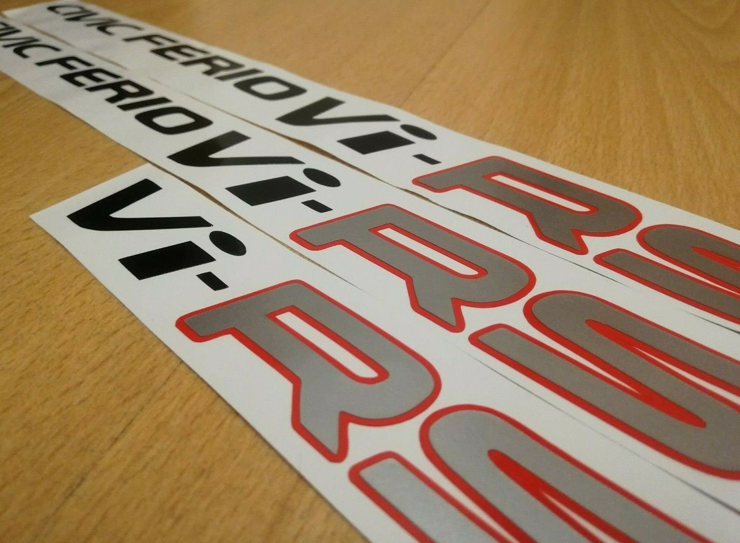 Civic Ferio Vi-RS -Fits Civic virs jdm EK SI-R - Side Decal Sticker Reproduction