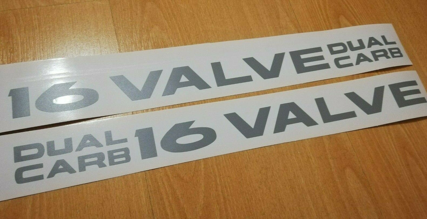 DUAL Carb 16 Valve - Fits Civic EF CRX 88-91 Side Decals / Stickers