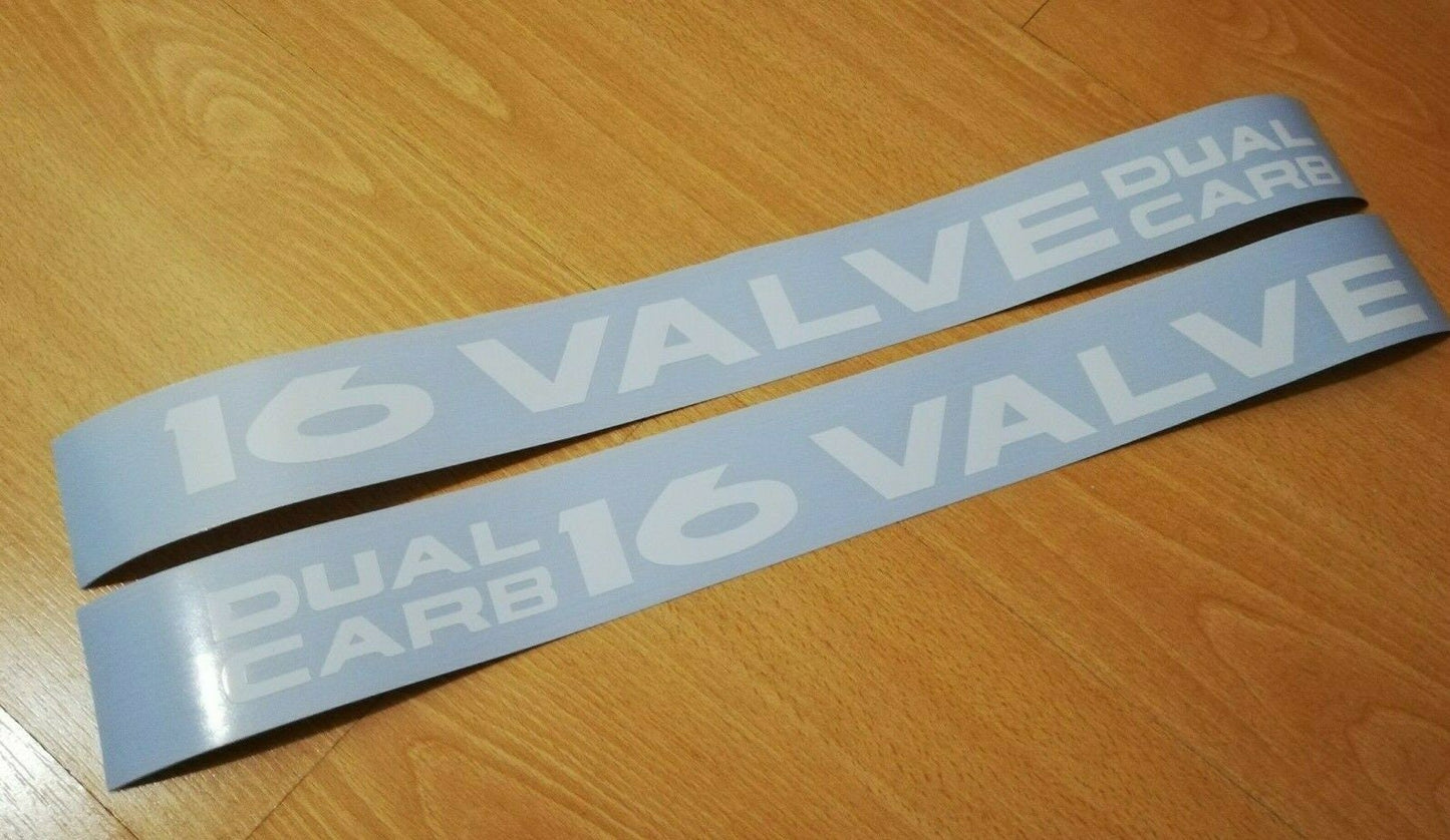 DUAL Carb 16 Valve - Fits Civic EF CRX 88-91 Side Decals / Stickers