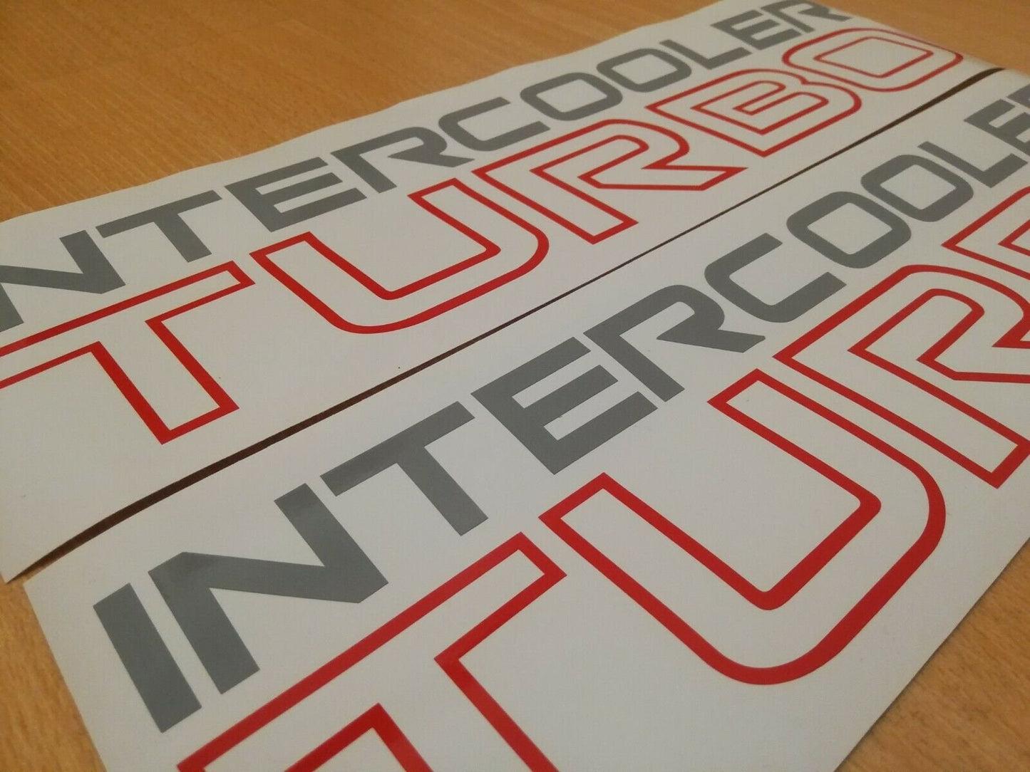 Side Decals Intercooler Turbo Pajero MK1 - Fits Mitsubishi - Reproduction Sticker