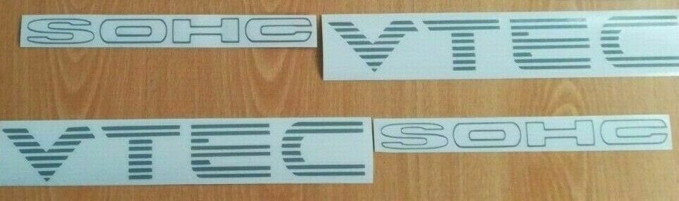 SOHC VTEC - Fits Civic Si B16 D16 EJ Eg Em1 Side Decals / Stickers - 15" - 40cm
