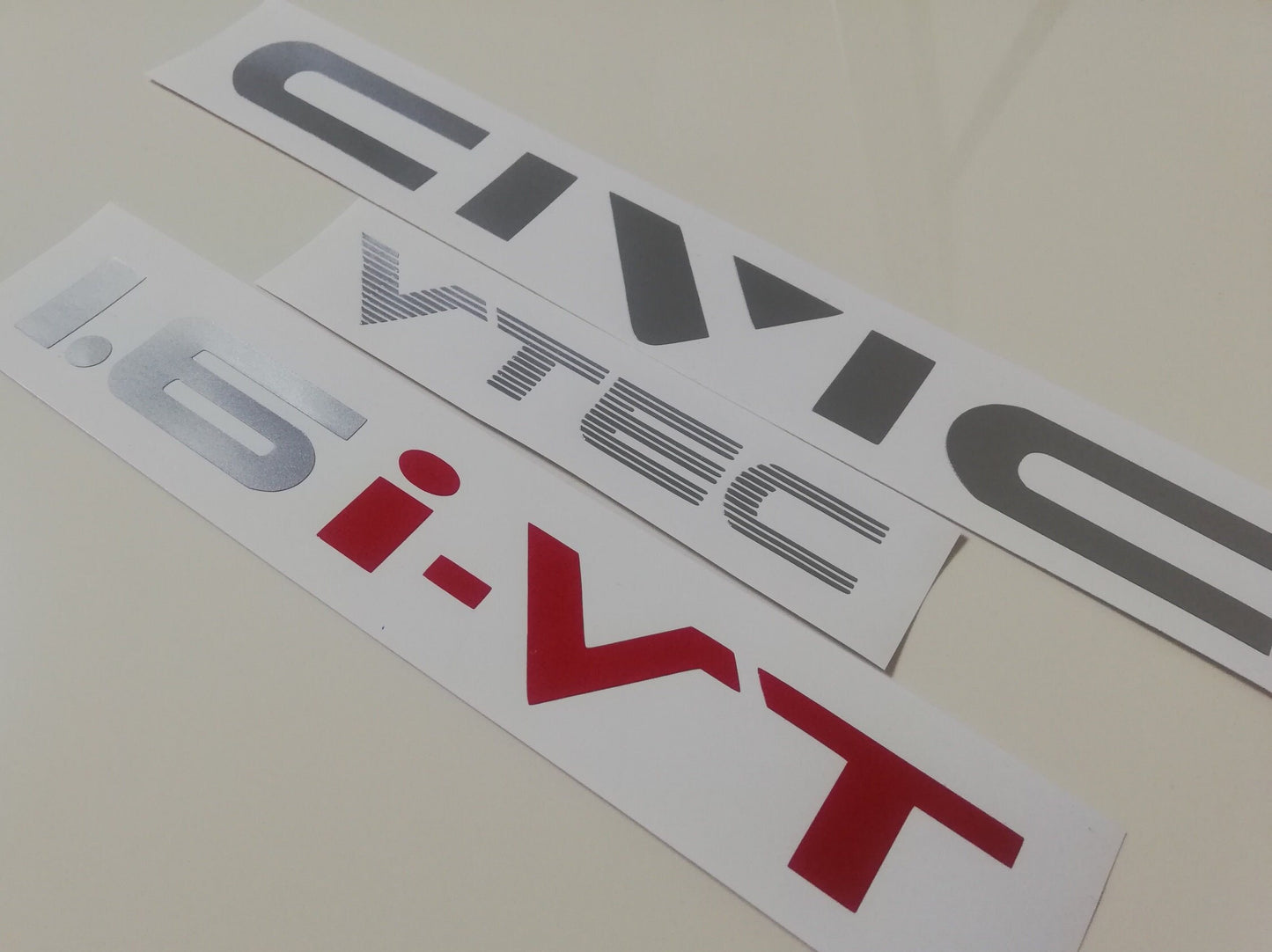 Civic Vtec iVT - 1.6i-VT - Fits Civic ED9 / ED8 / EE9 - Rear Reproduction Decal