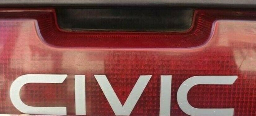 Civic 3G Rear Decal - Fits Civic 83-87 - 3rd Generation Si - Sticker