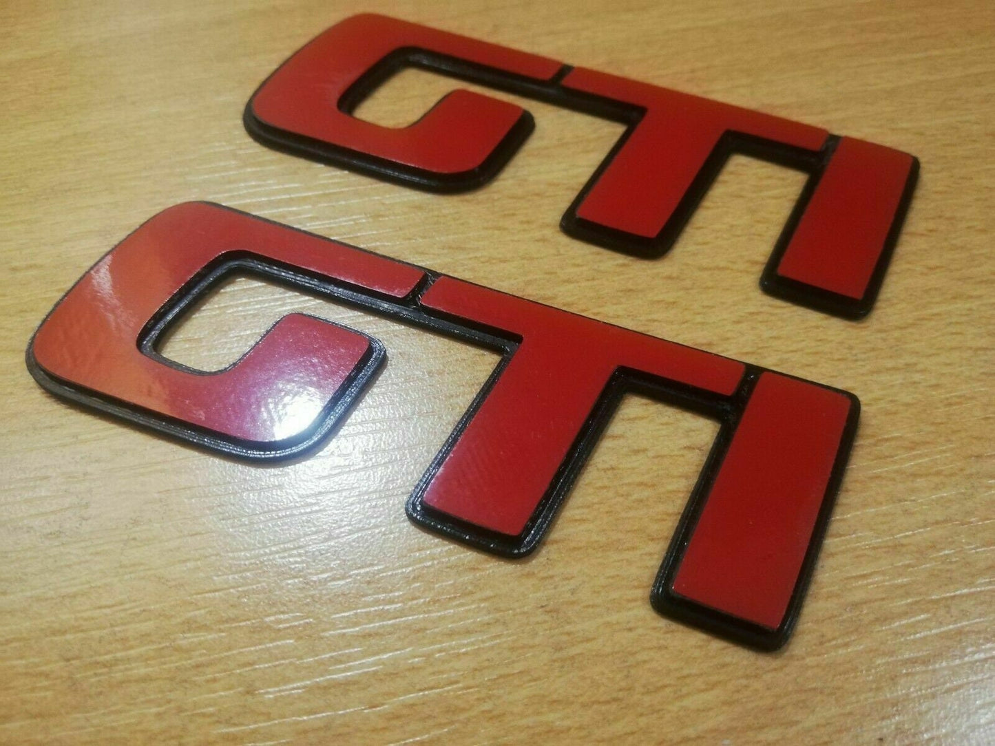 2x 106/306 GTI Reproduction 3D Emblem - Fits Peugeot - Door Emblem - Badge